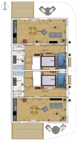 Appartement 2 pièces de 52 m² à Corenc (38700)