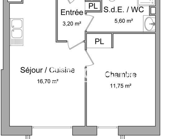 Location Appartement 2 pièces 37.25 m² - RUE DU FAUBOURG SAINT LEGER Evreux 27000