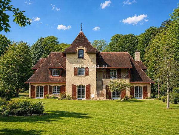 A Vendre - Normandie - Courseulles-Sur-Mer - Propriété de caractère au calme absolu traversé par une rivière