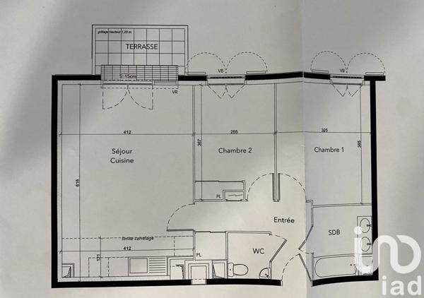 Apartment for sale 3 rooms 58 m² Le Blanc-Mesnil