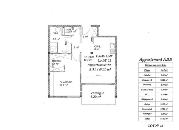 Appartement Cayenne 2 pièce(s) 47.10 m2