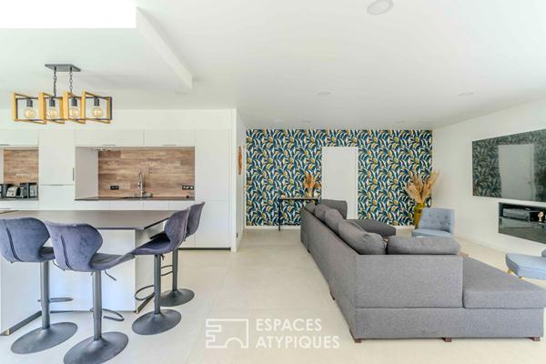 Maison contemporaine s’articulant autour de son patio