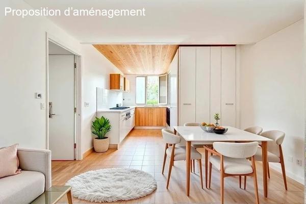 Appartement 3 pièces - 46 m² Exclusivité efficity