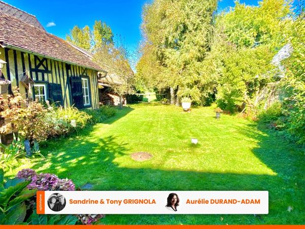 Maison à colombages, grand séjour, 4 chambres, Jardin et Dépendance - Saint-Julien-le-FAUCON (14140)