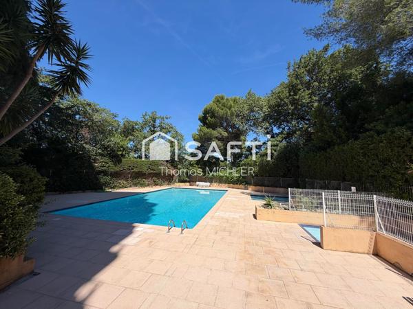Appartement 3-4 pièces avec jardin, box et cave dans résidence très calme et sécurisée avec piscine
