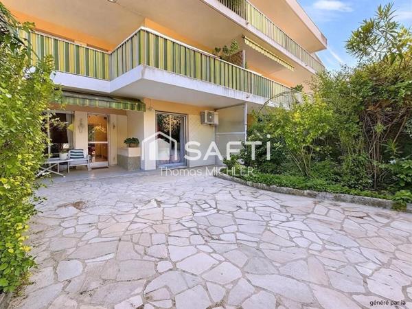 Appartement 3-4 pièces avec jardin, box et cave dans résidence très calme et sécurisée avec piscine