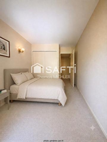 Appartement 3-4 pièces avec jardin, box et cave dans résidence très calme et sécurisée avec piscine