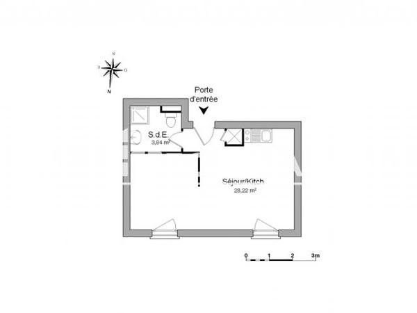 Location Studio 32.06 m² - 88/90 GRAND RUE Florange 57190