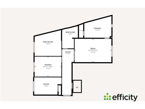 Appartement
         4 pièces
        - 76 m² 209 000 € *