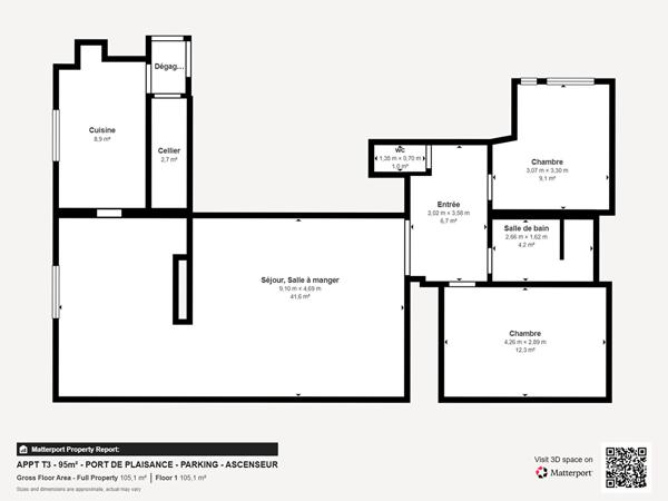 Vente appartement à Morlaix, 3 pièces 94.99m²
