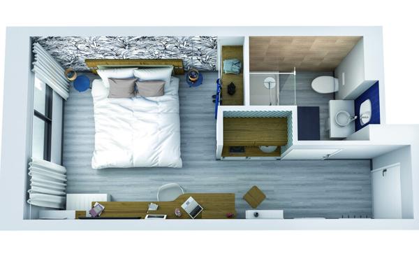 Investissement locatif clé en main - T1 neuf en résidence hôtelière à Guilherand-Granges