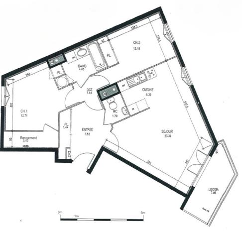 Appartement VILLEURBANNE 76.61 m²