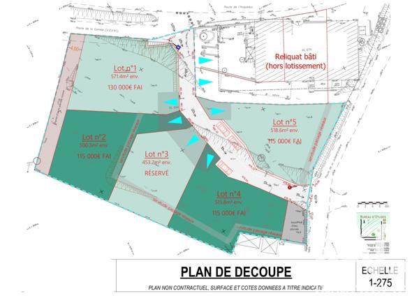 Terrain à vendre 571 m² Cellieu