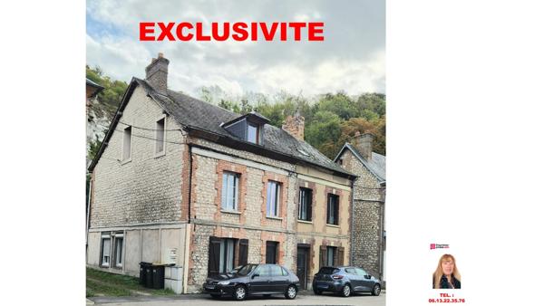 Exclusivité - Les Andelys - Immeuble de rapport de 3 logements  dont 2 loués pour une rentabilité de  1.520  mensuel - Prix 195.900