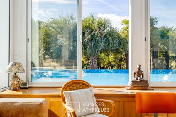 Villa d’architecte inspirante et sa palmeraie