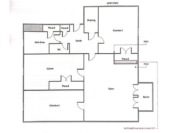 Appartement F3 55m2 avec vue dégagée