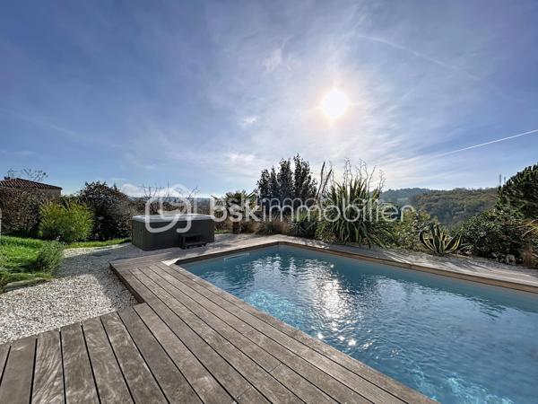 Urgent 
A vendre maison de 156 m² offre un cadre de vie privilégié, sans vis-à-vis, avec piscine et spa.

Le niveau principal se compose d'une belle pièce de vie lumineuse avec cuisine ouverte, entièrement aménagée et équipée, ouvrant sur une agréable terrasse. Il comprend également deux chambres, ainsi qu'une pièce actuellement aménagée en dressing pouvant facilement retrouver sa fonction de chambre. Une salle d'eau avec douche et baignoire complète cet espace.

En rez-de-jardin, vous découvrirez un salon d'été ouvert sur le jardin, une grande chambre, une salle d'eau avec WC ainsi que plusieurs espaces de rangement, offrant de nombreuses possibilités d'aménagement selon vos besoins.

Un grand garage complète l'ensemble, avec un espace pouvant être aménagé en cave.

Cette maison offre une configuration fonctionnelle et des volumes permettant de s'adapter à différents projets de vie. Son environnement calme, ses espaces extérieurs avec piscine et spa, ainsi que l'absence de vis-à-vis en font un bien idéal pour une famille à la recherche de confort et de tranquillité.

À découvrir sans tarder.