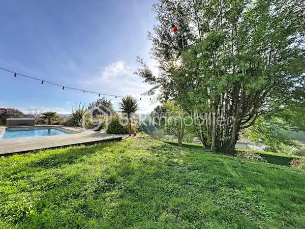 Urgent 
A vendre maison de 156 m² offre un cadre de vie privilégié, sans vis-à-vis, avec piscine et spa.

Le niveau principal se compose d'une belle pièce de vie lumineuse avec cuisine ouverte, entièrement aménagée et équipée, ouvrant sur une agréable terrasse. Il comprend également deux chambres, ainsi qu'une pièce actuellement aménagée en dressing pouvant facilement retrouver sa fonction de chambre. Une salle d'eau avec douche et baignoire complète cet espace.

En rez-de-jardin, vous découvrirez un salon d'été ouvert sur le jardin, une grande chambre, une salle d'eau avec WC ainsi que plusieurs espaces de rangement, offrant de nombreuses possibilités d'aménagement selon vos besoins.

Un grand garage complète l'ensemble, avec un espace pouvant être aménagé en cave.

Cette maison offre une configuration fonctionnelle et des volumes permettant de s'adapter à différents projets de vie. Son environnement calme, ses espaces extérieurs avec piscine et spa, ainsi que l'absence de vis-à-vis en font un bien idéal pour une famille à la recherche de confort et de tranquillité.

À découvrir sans tarder.