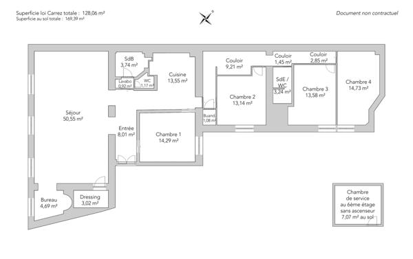 Appartement Paris 17e - WAGRAM / MALESHERBES