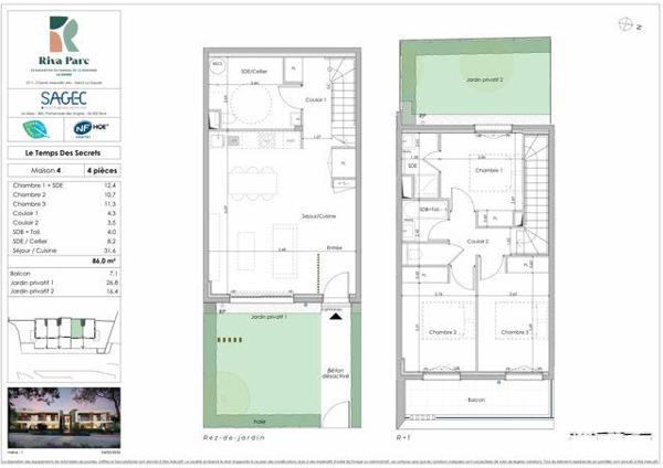 Maison à vendre 4 pièces 86 m² La Gaude