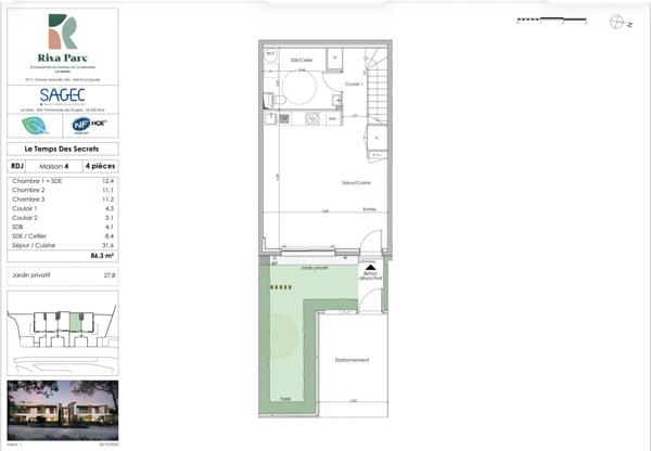 Maison à vendre 4 pièces 86 m² La Gaude