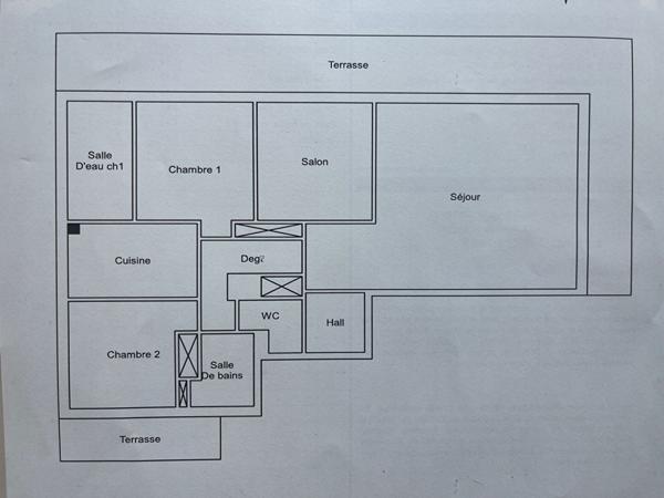 Grand 3/4 P PROCHE CROISETTE à rénover!