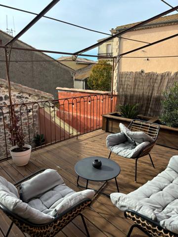 Maison en pierre rénovée- Proche Canal du Midi - Capestang (34310)