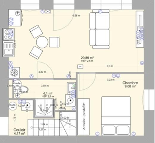 Appartement à louer 510 € CC Gourdon 2 p 31 m² DPE D