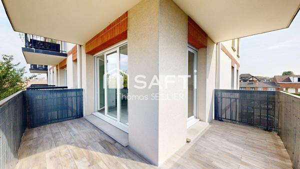 Appartement T3 avec terrasse et garage – Résidence Jardin Mansart à Wattrelos