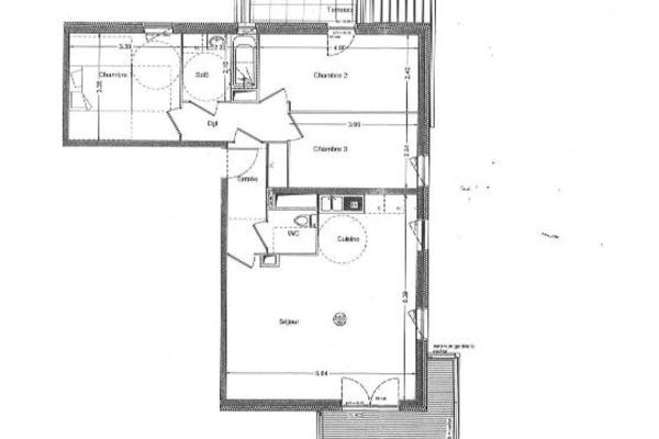 Louer appartement 3 pièces de 79 m²