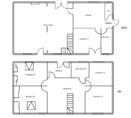 Maison de village
                                                                                                                                                                                                                                                                                                                        8 pièce(s)                                                                                                                                                                                                          5 chambre(s)                                                                                                                                                                                                          159  m²