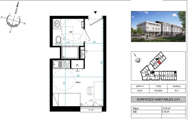 A vendre T1 au Sud d'ANGERS