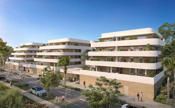 CANET EN ROUSSILLON, T3 neuf avec terrasse de 46 m² dans un environnement privilégié