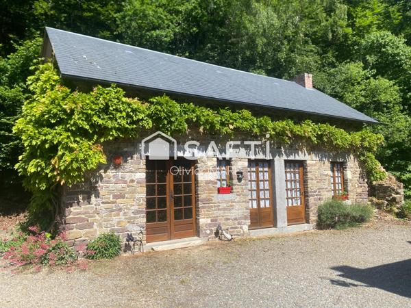 Maison en pierre, 104 m², plain pied, 3 chs, terrain 3375 m², St Philbert sur Orne