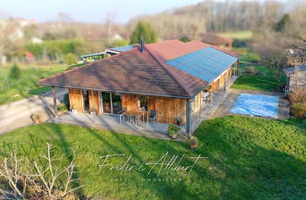 Maison passive à ossature bois.