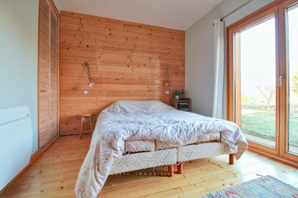 Maison passive à ossature bois.