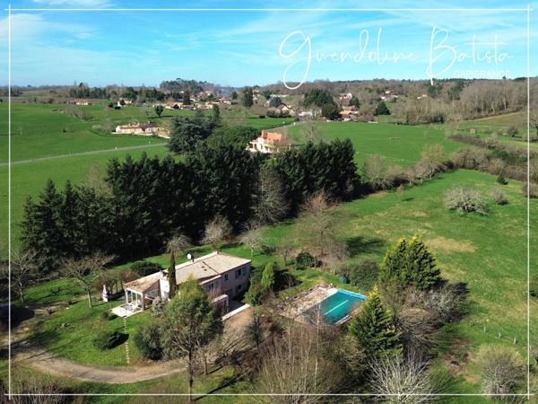 Maison individuelle 115m² avec sous-sol - Terrain clos 3781m² avec piscine au chlore 10x5