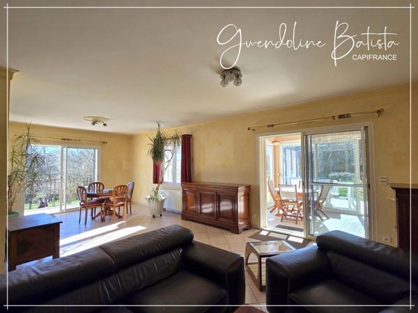 Maison individuelle 115m² avec sous-sol - Terrain clos 3781m² avec piscine au chlore 10x5