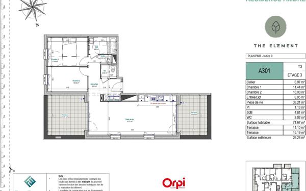 Appartement à vendre    3 pièces • 262 688,40 m2 Mont-Saint-Martin