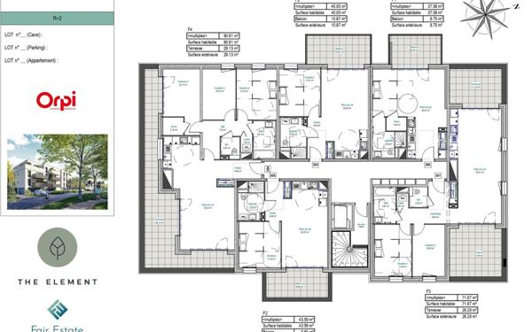 Appartement à vendre    3 pièces • 262 688,40 m2 Mont-Saint-Martin