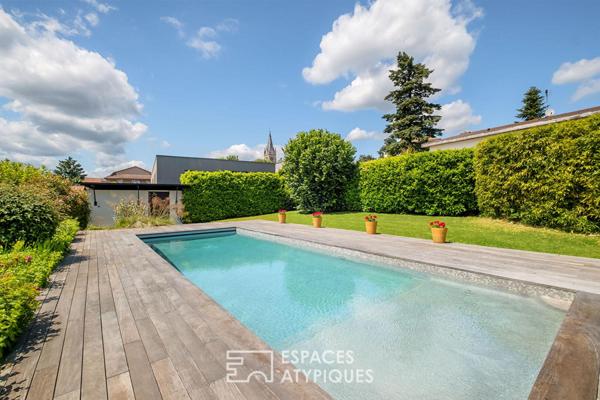 Maison rénovée par architecte en hyper-centre avec piscines