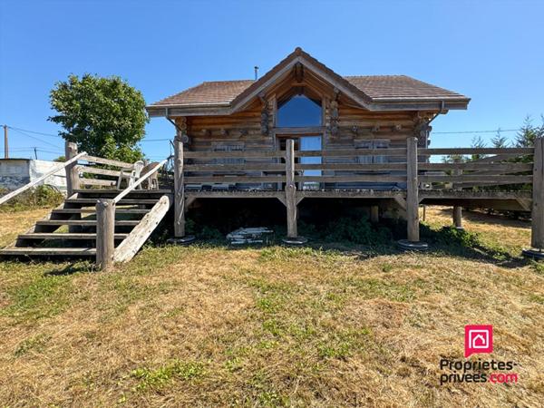 Maison en rondins (Fuste) Proche Précy Sous Thil 3 chambres avec jardin