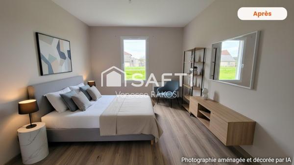 MAISON PLAIN PIED RECENTE 92 M² 3 CHAMBRES + GARAGE + JARDIN