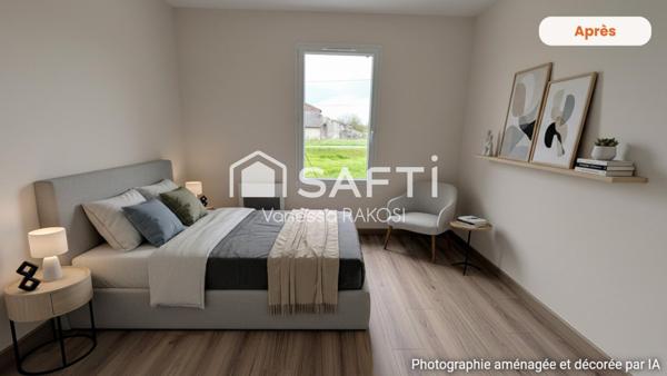 MAISON PLAIN PIED RECENTE 92 M² 3 CHAMBRES + GARAGE + JARDIN