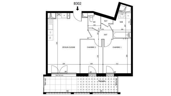 Appartement à vendre 3 pièces 59 m² Valence
