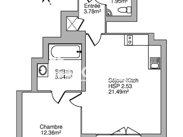 Location Appartement 2 pièces 44.92 m² - ARBORES'SENS Orleans 45000
