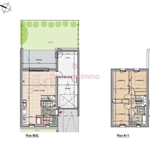 Maison à vendre 4 pièces de 88 m²