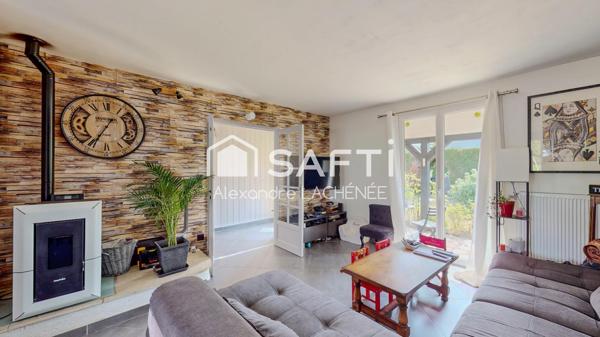 Andeville, plain-pied, terrain arboré 1652 m²