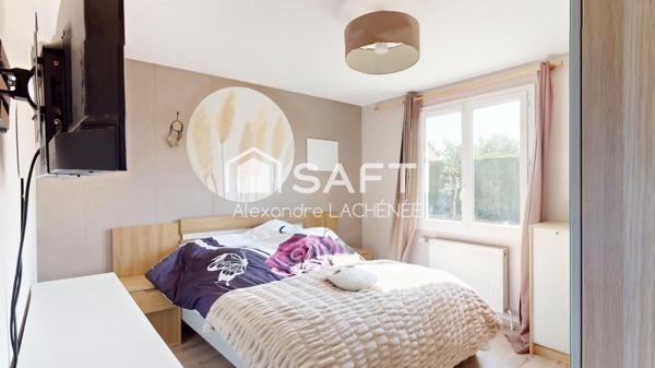 Andeville, plain-pied, terrain arboré 1652 m²