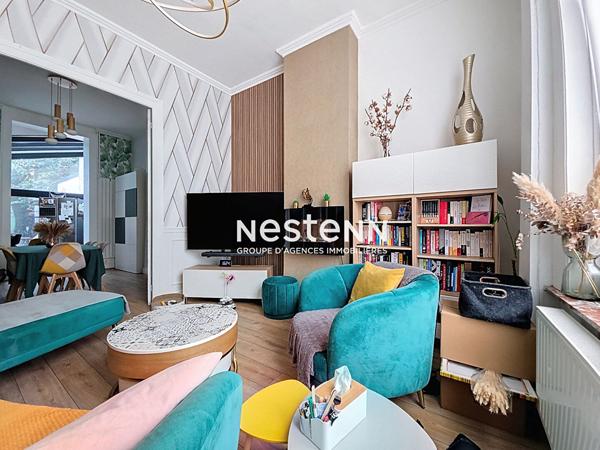 Maison Douai 5 pièce 124 m², 3 chambres, cour. Proximité de la porte d'Arras. 217 900 euros.